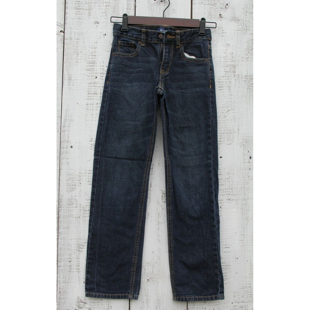 Old Navy Kids Boys Size 10 Dark Blue Jeans Straight Leg NEW